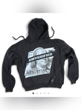 NWOT Unverified Ol’ Ben Drawstring Hoodie SZ M